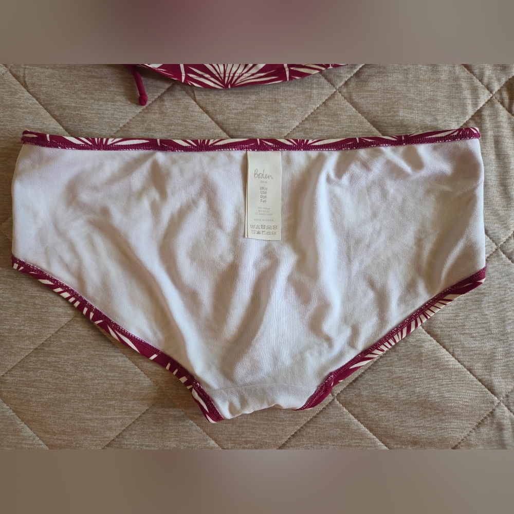 Boden Women's Pink and White Tankini Swimsuit - Picture 5 of 6